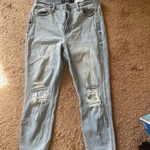 Hollister ultra high rise mom jeans